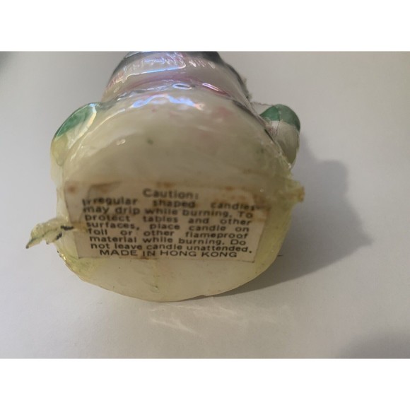 Vintage Christmas Character Candles  Mini Santa Snowman 1960's sealed Elf Works - Picture 12 of 12